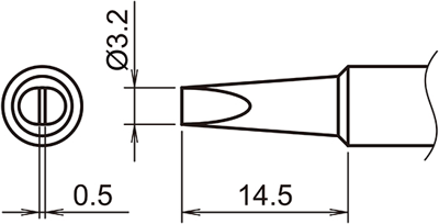 T18-D32 Hakko Lötspitzen, Entlötspitzen und Heißluftdüsen Bild 2