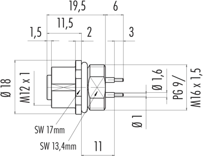 86 0132 0000 00005 binder Sensor-Aktor Rundsteckverbinder Bild 2