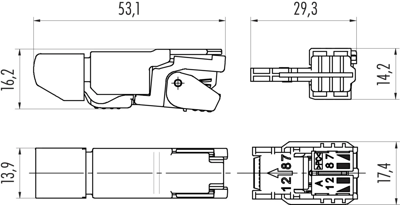 99 9647 810 04 binder Modularsteckverbinder Bild 2