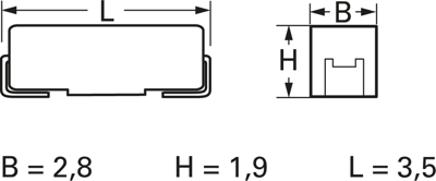 TAJB105M035RNJ AVX Tantal Kondensatoren