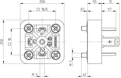 933379100 Hirschmann Automation and Control DIN Valve Connectors Image 2