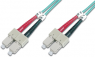 LWL-Patchkabel, SC auf SC, 1 m, OM3, Multimode 50/125 µm