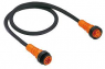 Sensor-Aktor Kabel, 7/8"-Kabelstecker, gerade auf offenes Ende, 5-polig, 3 m, PUR, schwarz, 10977