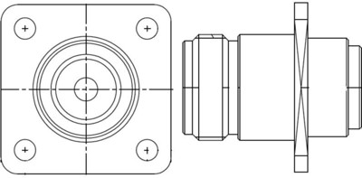 172300 Amphenol RF Koaxialsteckverbinder