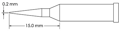 GT4-CN1502A METCAL Lötspitzen, Entlötspitzen und Heißluftdüsen