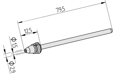 0742ED1529/SB Ersa Lötspitzen, Entlötspitzen und Heißluftdüsen