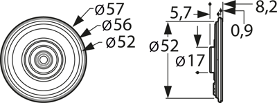 K 57 FL 8 OHM VISATON Akustische Signalgeber Bild 2