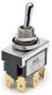 Kippschalter, metall, 1-polig, rastend, Ein-Aus-Ein, 20 A/250 VAC, 30 VDC, versilbert, 7-6437630-1