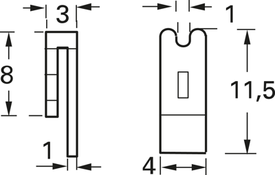 926498-1 AMP Zubehör für Platinen Steckverbinder, Verbindungssysteme