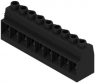 Leiterplattenklemme, 9-polig, RM 15 mm, 0,5-50 mm², 127 A, Schraubanschluss, schwarz, 1386850000