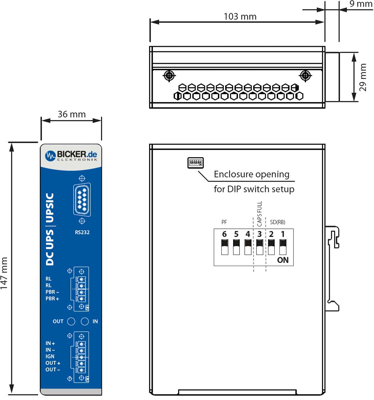 DC2412-UPSD Bicker Elektronik DC/DC-Wandler Bild 2