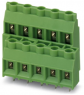 Leiterplattenklemme, 4-polig, RM 9.52 mm, 0,2-6,0 mm², 41 A, Schraubanschluss, grün, 1719015