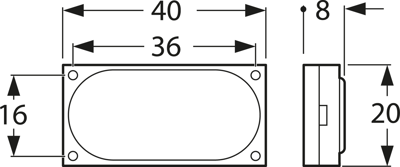 K20.40 8 OHM VISATON Akustische Signalgeber Bild 2