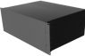 Aluminium Gehäuse, (L x B x H) 178 x 422 x 330 mm, schwarz (RAL 9005), IP20, RM4U1913VBK