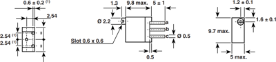 M64Y202KB40 Vishay Trimmpotentiometer Bild 2