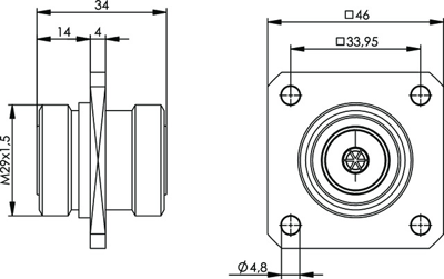 100024548 Telegärtner Koaxial Adapter Bild 2