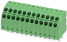 Leiterplattenklemme, 12-polig, RM 3.5 mm, 0,2-1,5 mm², 13.5 A, Federklemmanschluss, grün, 1725042