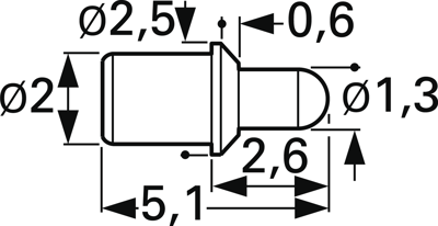 5099-G-2.0N-AU-1.3 C PTR Prüfstifte