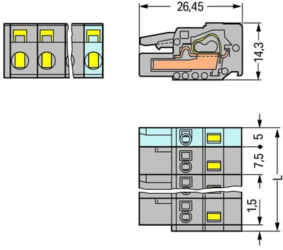 231-205/026-000 WAGO PCB Connection Systems Image 2