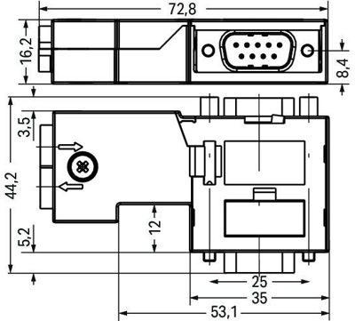 750-972 WAGO Interfacesteckverbinder, Bus Steckverbinder Bild 2