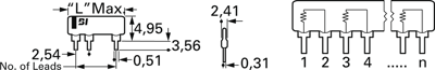 L08-3S 221 220R BI Technologies Widerstandsnetzwerke