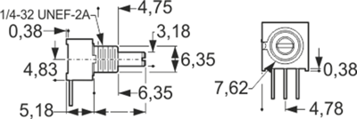 3310H-001-103L Bourns Electronics GmbH Potentiometer Bild 2