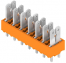 Leiterplattenklemme, 7-polig, RM 5 mm, 0,2-2,5 mm², 15 A, Flachstecker, orange, 9500460000