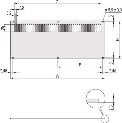 30849-007 SCHROFF Gehäusezubehör