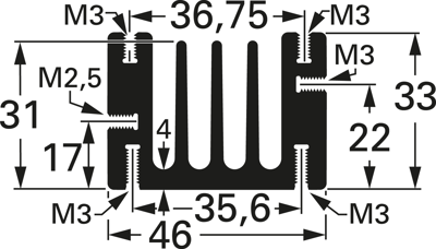 10022480 Fischer Elektronik Kühlkörper Bild 2