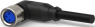 Sensor-Aktor Kabel, M8-Kabeldose, abgewinkelt auf offenes Ende, 4-polig, 1.5 m, PUR, schwarz, 4 A, 2273011-1