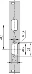 30118-336 SCHROFF Gehäusezubehör