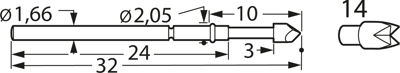 F77214S200L300 Feinmetall Prüfstifte Bild 3