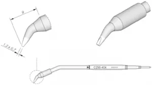 C250404 JBC Lötspitzen, Entlötspitzen und Heißluftdüsen