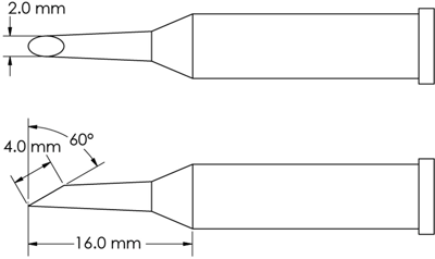 GT6-HF6020S METCAL Lötspitzen, Entlötspitzen und Heißluftdüsen