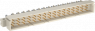 Messerleiste, Typ C, 48-polig, a-b-c, RM 5.08 mm, Lötstift, abgewinkelt, vergoldet, 384600