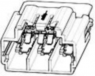 Stecker, unbestückt, 8-polig, gerade, 1-reihig, gelb, 1719040-1