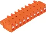 1-Leiter-Federleiste, 10-polig, RM 7.62 mm, orange, 2231-710/026-000