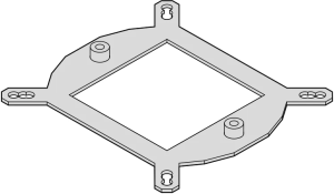 Montagehalterung, Interscale, für 70 mm FlexiblenWärmeleitkörper (FHC), AMD CPU