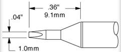 SSC-671A METCAL Soldering tips, desoldering tips and hot air nozzles