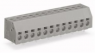 Leiterplattenklemme, 10-polig, RM 5 mm, 0,5-1,5 mm², 17.5 A, Push-in, orange, 253-110/000-012