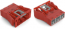 Buchse, 3-polig, Snap-in, Federklemmanschluss, 0,5-4,0 mm², rot, 770-2303