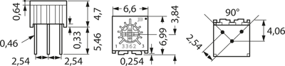 3362H-1-102LF Bourns Electronics GmbH Trimmpotentiometer Bild 2