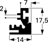 Gerätebauprofil GB9, 1,0 m