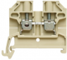 Durchgangsklemme, Schraubanschluss, 0,5-4,0 mm², 2-polig, 24 A, 6 kV, beige/gelb, 0268860000