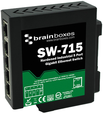 SW-715 BRAINBOXES ETHERNET-Switches Bild 1