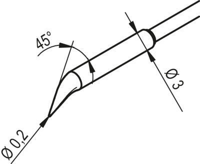 0462SDLF002/SB Ersa Lötspitzen, Entlötspitzen und Heißluftdüsen Bild 2