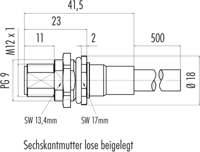 70 3441 287 05 binder Sensor-Aktor Kabel Bild 2