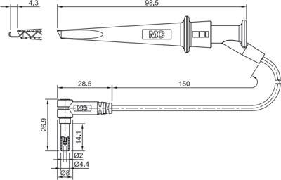 68.9519-01521 Stäubli Electrical Connectors Messleitungen Bild 2