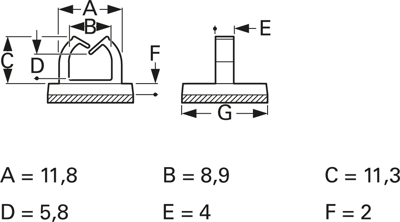 9676AA00AS fastpoint Cable Holders Image 2