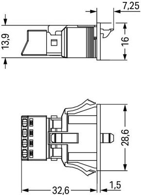 890-754/060-000 WAGO Gerätesteckverbinder Bild 2